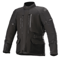 Veste Alpinestars Ketchum GORE-TEX, veste de moto touring noire, avec col montant, multiples aérations zippées, grandes poches cargo, sangles de réglage aux manches et à la taille, empiècements renforcés aux épaules et construction textile robuste pour l'aventure