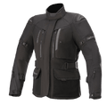 Alpinestars Stella Ketchum GORE-TEX, veste de moto touring pour femme, noire, construction textile imperméable et respirante, col haut avec ventilations zippées, sangles de réglage à la taille et aux manches, tissu durable avec protection renforcée aux épaules