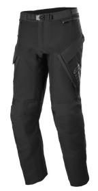 Pantalon Alpinestars ST-7 2L GORE-TEX, pantalon de touring d'aventure, noir et gris foncé, avec de grandes poches cargo, une fermeture à boucle magnétique à la taille, des renforts aux genoux et une construction en textile technique pour une protection par tous les temps