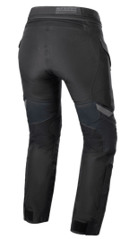 Pantalon Alpinestars Stella ST-7 2L GORE-TEX pour femme, noir et gris foncé, vue arrière montrant la construction textile aventure touring, l'empiècement dorsal et les détails de la taille.
