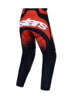 Alpinestars Techstar Swan Pants, high-performance motocross racing pants in Cardinal Red and Black with white logo.