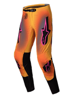 Alpinestars Pantalon Supertech Lipan 2025, pantalon de motocross tout-terrain pour homme, jaune, rose et noir, avec boucle magnétique