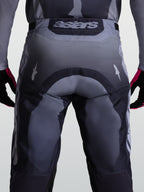 Alpinestars pantalon Racer Amber, motocross homme gris et gris foncé, assise renforcée et logo Astars en vue arrière