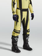 Alpinestars Pantalon Techstar Atrox, pantalon de motocross jaune et noir en ripstop extensible avec boucle magnétique SX2