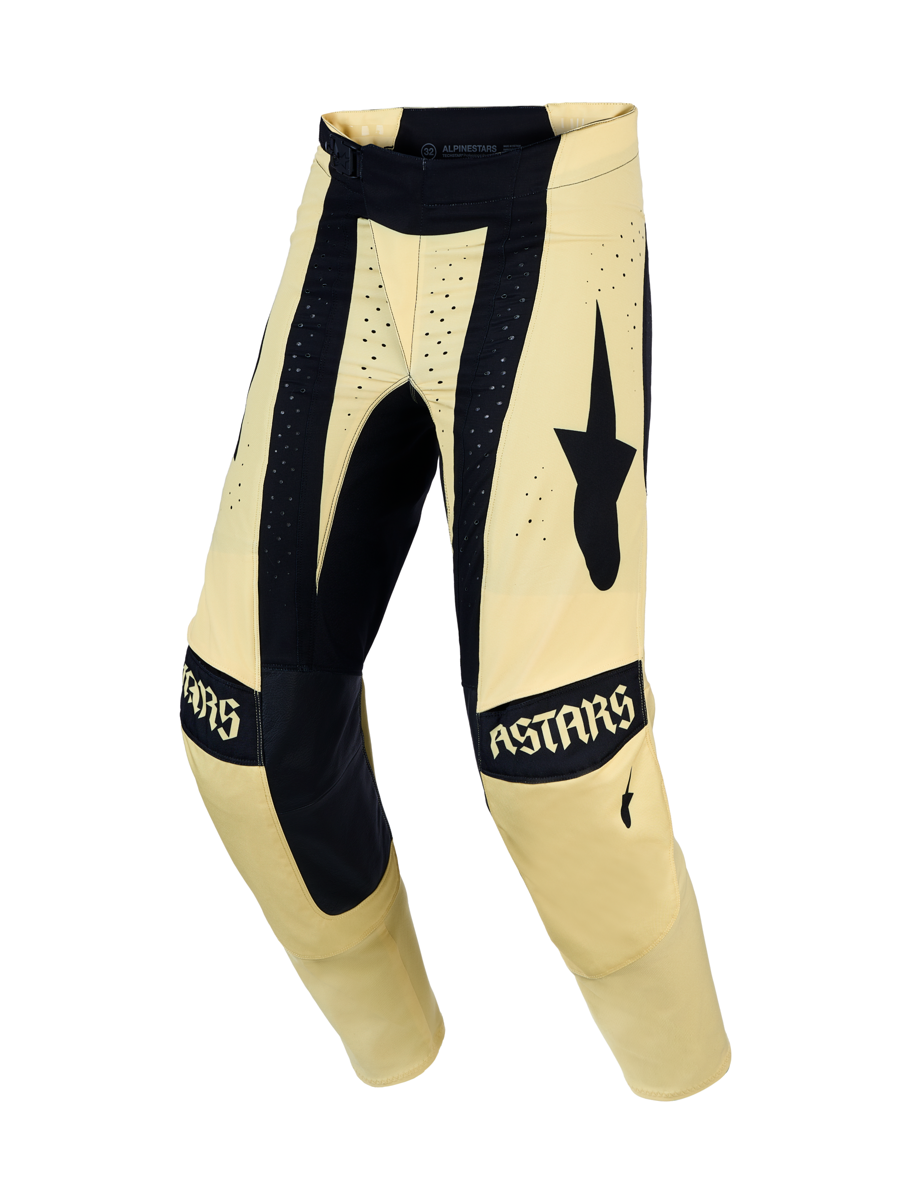 Alpinestars pantalon Techstar Atrox, pantalon de motocross jaune et noir pour homme, construction de genou Babel et zones extensibles pour le racing tout-terrain