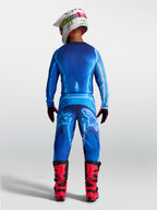 Pantalon Fluid Kepler Alpinestars, pantalon de motocross pour homme, bleu, vue de dos montrant la coupe ergonomique et la construction en poly-tissu durable, idéal pour le motocross et l'enduro.