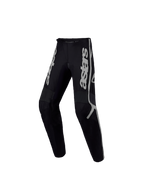 Alpinestars pantalon Fluid Apex V2 Junior, pantalon de motocross pour enfant, noir et argenté, polyfibre 600D