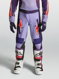 Alpinestars pantalon Fluid Hunt Junior 2027, équipement de motocross tout-terrain, violet et rose fluo, coupe sport textile.