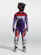 Alpinestars maillot Supertech Dyna, maillot de motocross racing pour homme, violet et rose fluo, coupe athlétique
