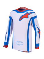 Alpinestars Supertech Vesta, maillot de motocross pour homme, lilas clair et rouge, coupe athlétique