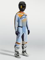 Techstar Maven Gear Set Alpinestars, tenue de motocross pour homme, bleue et orange, coupe athlétique de course