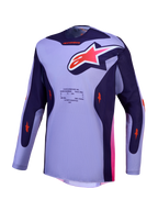 Maillot Alpinestars Racer Air Hunt, maillot de motocross pour homme, violet et rose, en mesh respirant haute performance, design ergonomique pour temps chaud