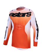 Alpinestars Racer Amber Jersey, Men's Motocross Jersey in Red and Light Lilac, moisture-wicking polyfabric with race fit.
