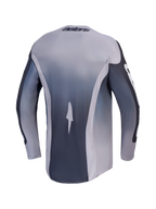 Alpinestars 2027 Racer Amber Jersey, grey and charcoal back view, performance motocross gear with moisture-wicking fabric.