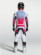 Alpinestars 2027 Fluid Drag Gear Set, Men's Motocross Outfit, White and Red, moisture-wicking polyfabric, Rear View.