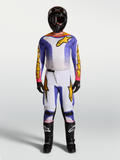 Alpinestars Fluid Drag Jersey and Gear Set, men's motocross outfit in blue and gold with ergonomic stretch textile.