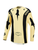Alpinestars Techstar Atrox, maillot de motocross pour homme, jaune et noir, perforations laser respirantes pour la course tout-terrain
