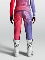 Alpinestars Stella Fluid Kepler Pants, women's purple and rouge red motocross pants with pre-curved ergomonic fit.