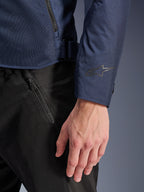Alpinestars veste C-1 Air, veste de moto urbaine pour homme, bleue, maille technique, logo sur la manche.