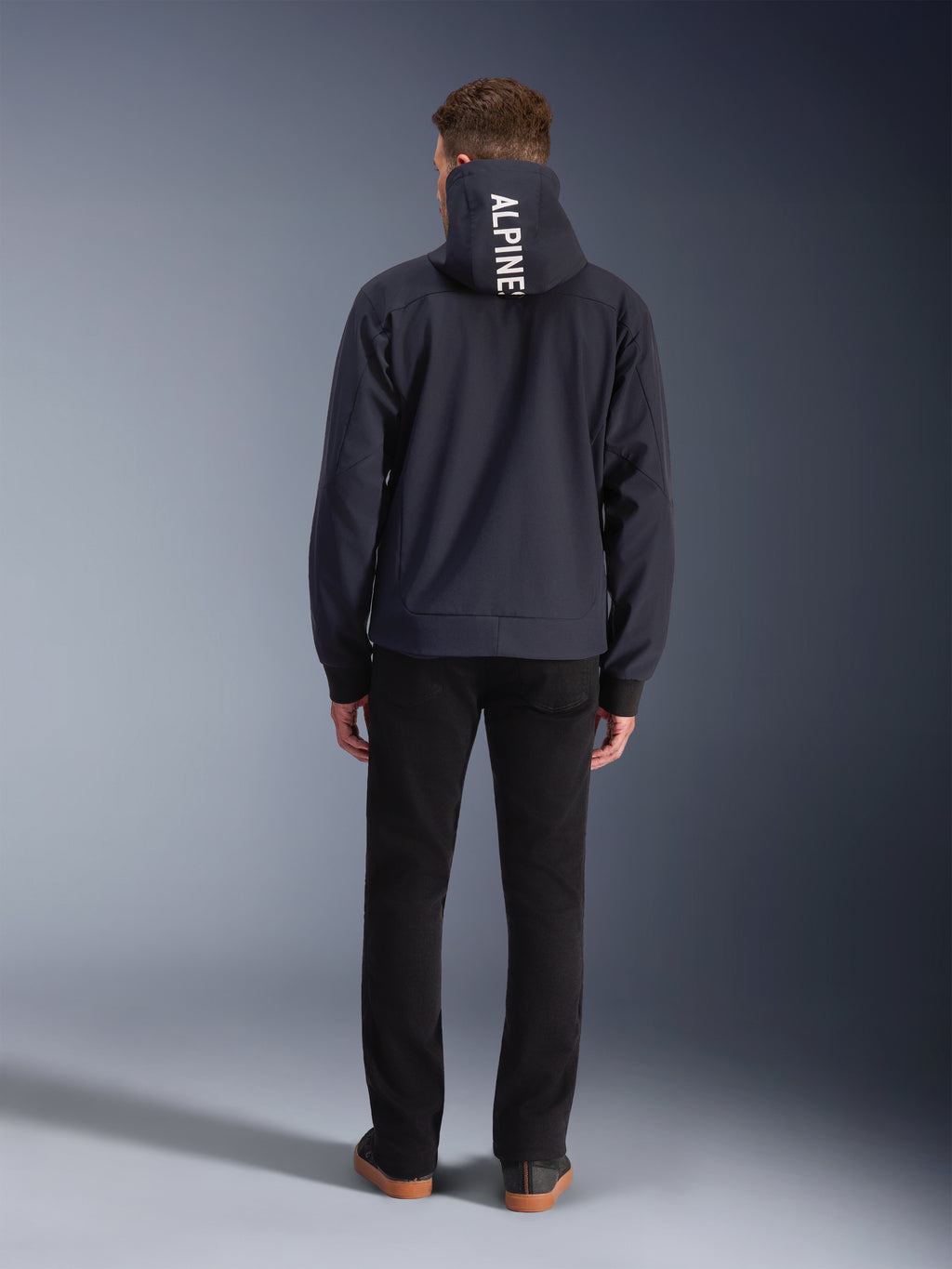 Sweat à capuche Tech Radium Alpinestars, veste de moto urbaine coupe-vent pour homme, noir avec logo blanc sur la capuche