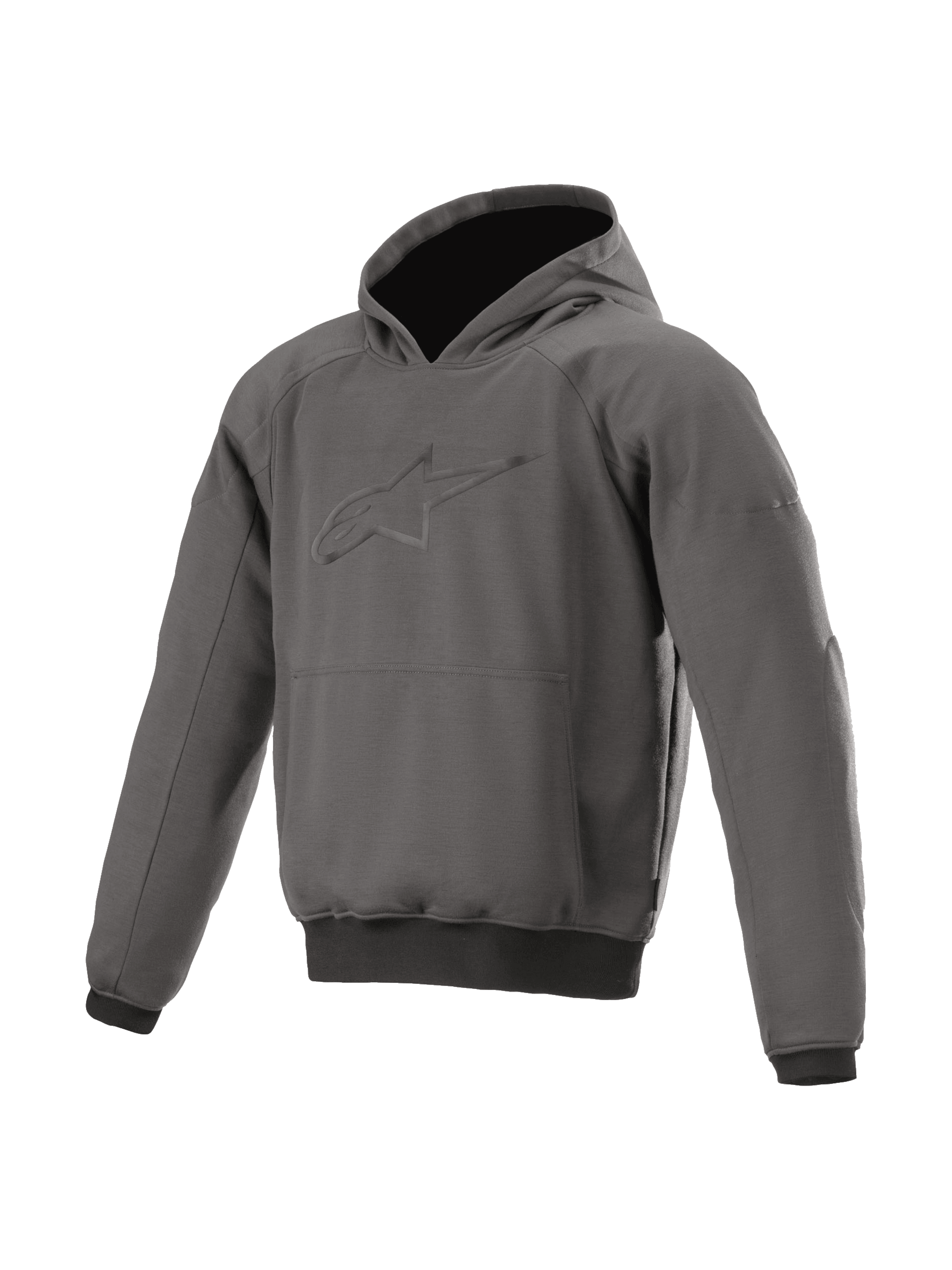 Alpinestars Ageless Hoodie, veste de moto urbaine pour homme, gris asphalte, protections Nucleon intégrées, style décontracté