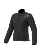 Alpinestars polaire Banshee, veste de moto urbaine pour femme, noire, avec protections Nucleon Flex Plus et renforts en Kevlar, style décontracté.