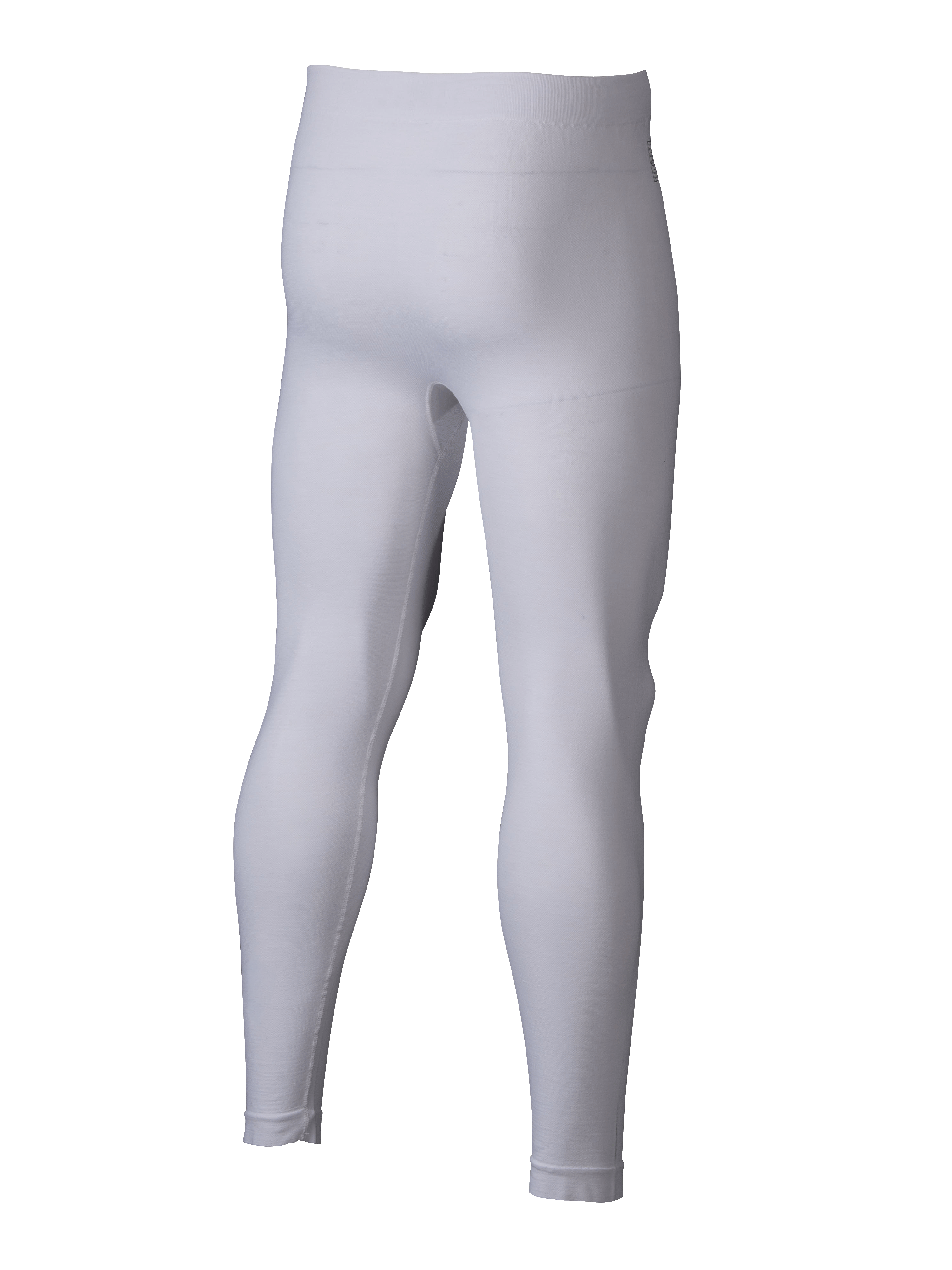 Bas Alpinestars ZX Evo V3, sous-couche pour course automobile, blanc, vue arrière du pantalon résistant aux flammes, construction légère et sans couture pour le sport automobile