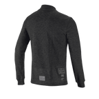 Haut à manches longues Alpinestars Race V3, vue de dos, couche de base ignifuge noire, présentant une conception en maille texturée, des manches longues avec poignets côtelés et des étiquettes d'homologation FIA sur le bas du dos.