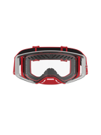 Masque Alpinestars Supertech Dura Air Fluid, masque de motocross professionnel rouge et argenté avec lentille claire en polycarbonate
