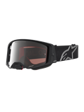 Masque Alpinestars Supertech Vesta, masque de motocross pour homme, noir mat, lentille argentée miroir, haute définition