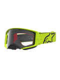 Alpinestars masque Supertech Vesta, masque de motocross pour homme, jaune fluo et noir, lentille claire pour la compétition.