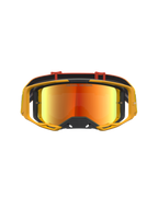 Masque Alpinestars Vision 8 Ambre Miroir, masque de motocross jaune avec lentille miroir rouge et ventilation RAM-AIR.