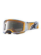 Alpinestars Vision 8 Maven Goggles, Motocross, Dust Blue and Orange, Mirror Silver anti-fog lens, RAM-AIR ventilation.