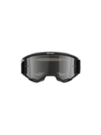 Masque Alpinestars Vision 5 Corp, masque de motocross, noir avec écran argenté miroité, vue frontale montrant le texte « ONE GOAL. ONE VISION. » et le logo Alpinestars, design épuré pour le tout-terrain et le motocross