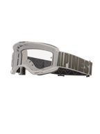 Alpinestars Vision 5 Hollow Goggles, Motocross Goggles, White Frame with Clear Lens, Wide Light Gray Strap with Bold Dark Gray Alpinestars Lettering, Multi-layer Foam Padding, Performance Off-Road Eyewear
