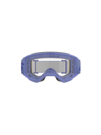 Masque Alpinestars Vision 5 Wordmark, pourpre et transparent, doté d'un cadre léger en uréthane A-FLEX, d'une lentille en polycarbonate transparent anti-buée avec marquage « ONE GOAL. ONE VISION. », d'une mousse faciale multicouche de 17 mm et d'un bandeau tissé pourpre avec logo wordmark, protection oculaire professionnelle pour le motocross