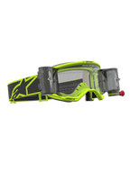 Alpinestars Vision 5 Rora Roll Off Goggles, Motocross Goggles, Yellow Fluo and Black, Clear Lens with integrated roll-off system for off-road performance.