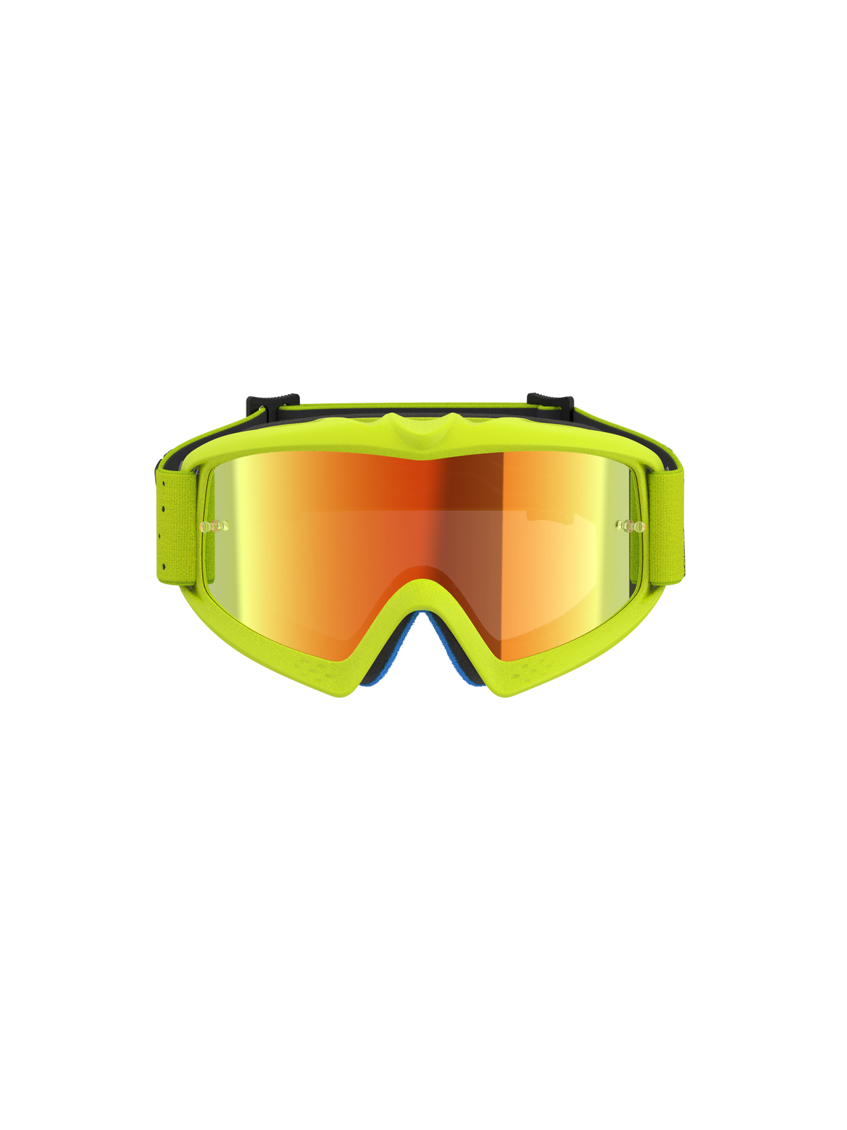 Alpinestars Vision Vesta Junior, masque de motocross jaune fluo pour enfant, lentille miroir rouge anti-buée, certifié CE