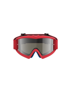 Masque Vision Vesta Junior Alpinestars, masque de motocross pour enfant, rouge fluo et argenté, lentille miroir anti-buée avec supports pour tear-off
