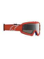 Alpinestars Masque Vision Vesta Junior, masque de motocross orange avec lentille miroir argentée anti-buée