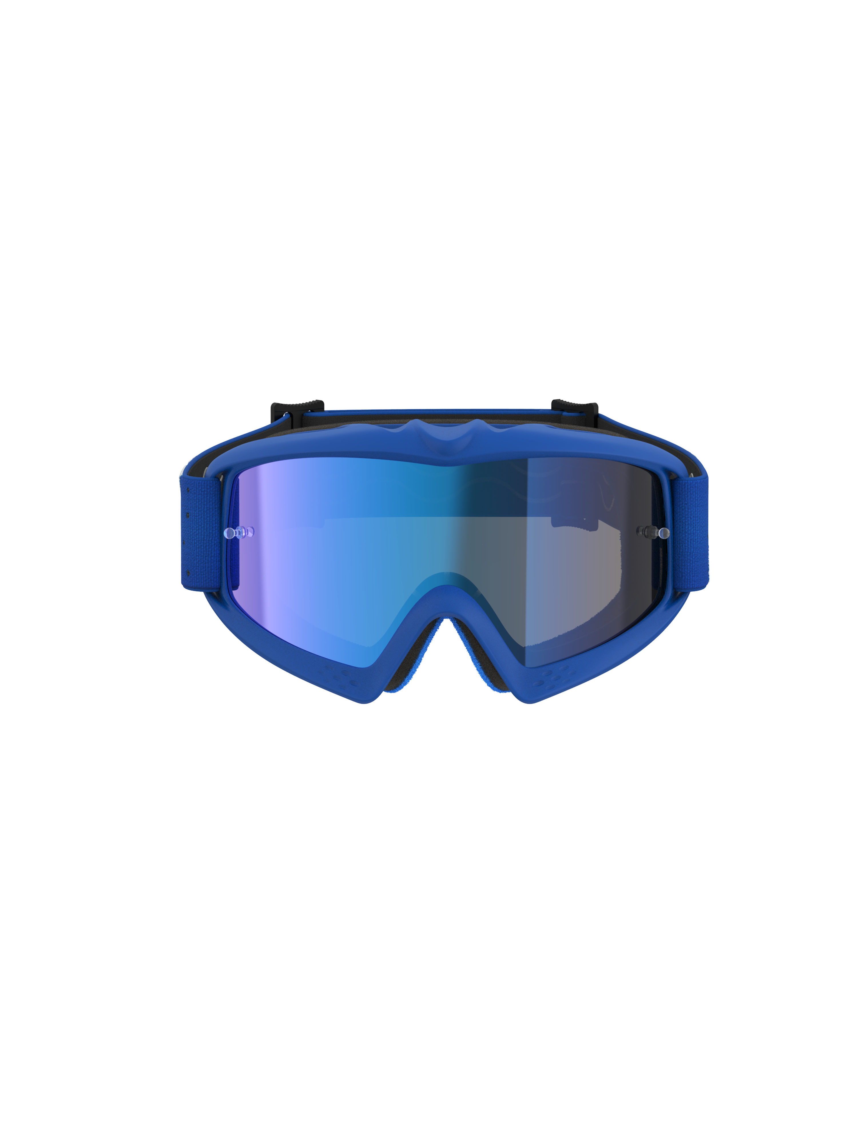 Alpinestars Masque Vision Vesta Junior, masque de motocross bleu pour enfant avec lentille miroir anti-buée, certifié CE.