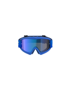 Alpinestars Vision Junior Blaze, lunettes de motocross, bleu miroir bleu, dotées d'une lentille miroir bleue et d'une monture bleue flexible, lunettes haute performance pour jeunes pilotes tout-terrain
