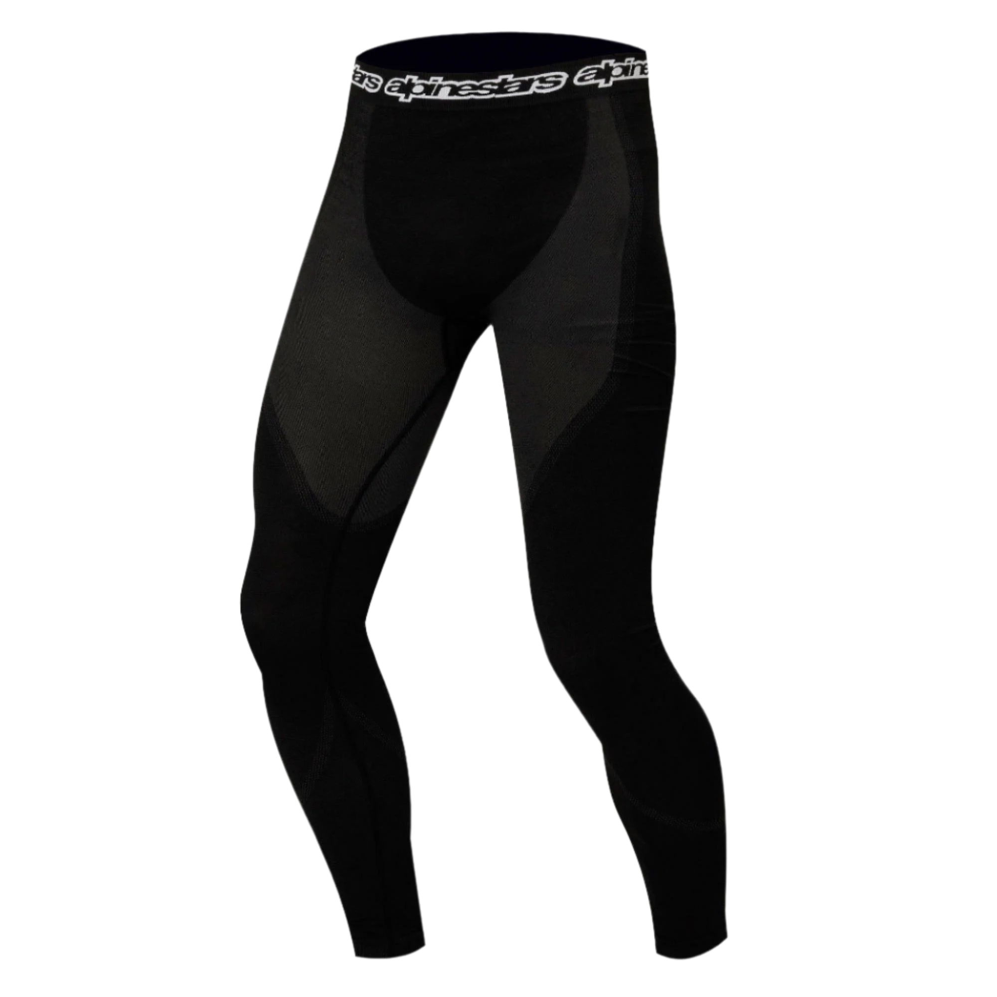 Alpinestars KX Bottom, pantalon de sous-couche technique, noir, doté d'empiècements profilés évacuant l'humidité et d'une ceinture élastique logotée, conçu pour la performance sous une combinaison de course.