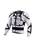 Veste de protection Alpinestars Bionic Action V3, armure motocross blanche et noire, maille respirante, technologie A-Morph.