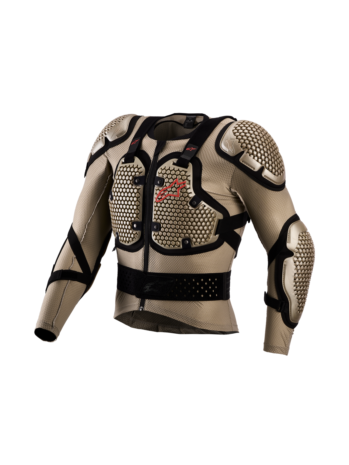 Veste de protection Alpinestars Bionic Action V3, protection motocross aluminium et noire en maille respirante certifiée CE.
