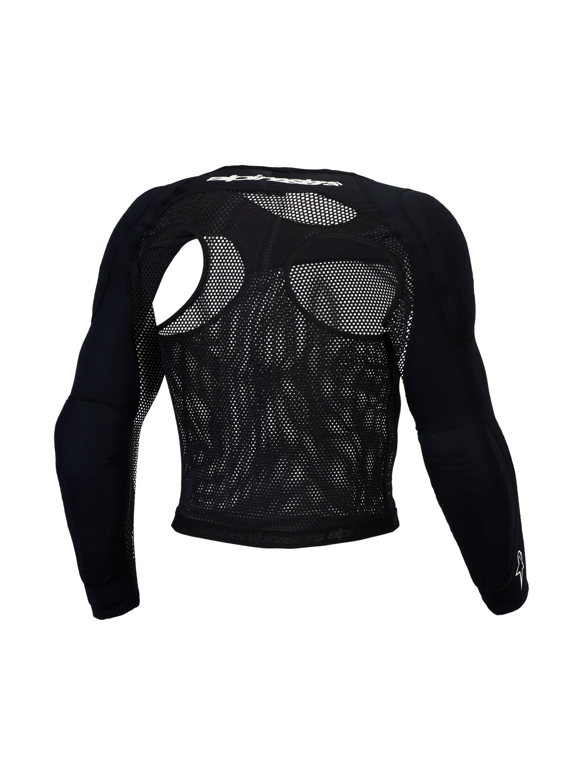 Alpinestars Haut de protection Bionic Race, veste de motocross noire pour homme, protections CE Niveau 1, maille, vue de dos