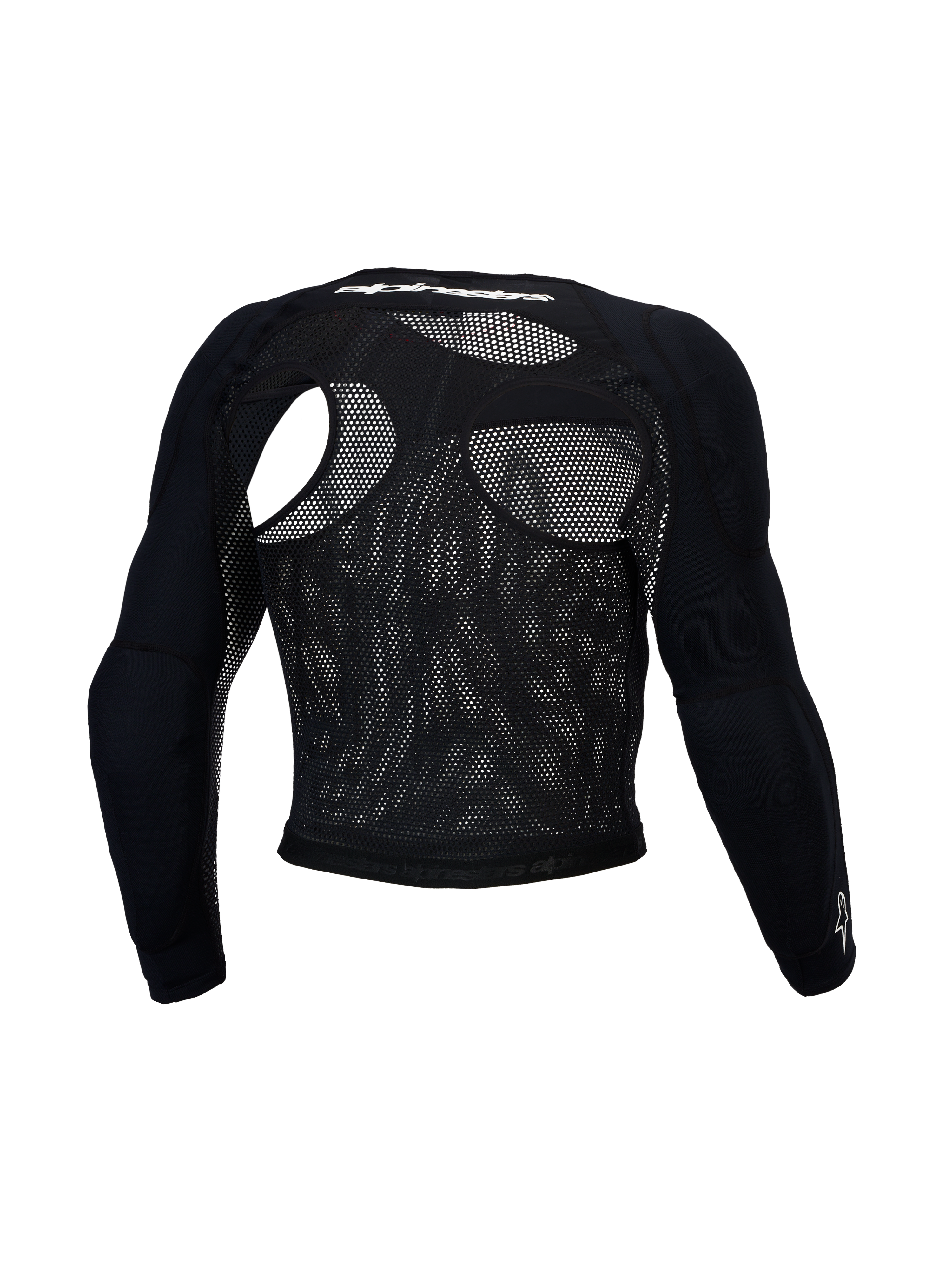 Alpinestars Haut de protection Bionic Race, veste de motocross noire pour homme, protections CE Niveau 1, maille, vue de dos
