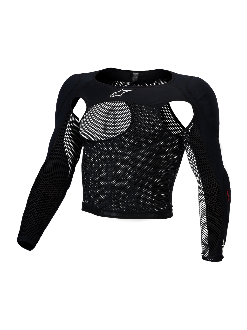 Alpinestars haut de protection Bionic Race, haut technique de motocross pour homme, noir, en maille extensible avec protections A-Morph certifiées CE Niveau 1, design respirant et léger