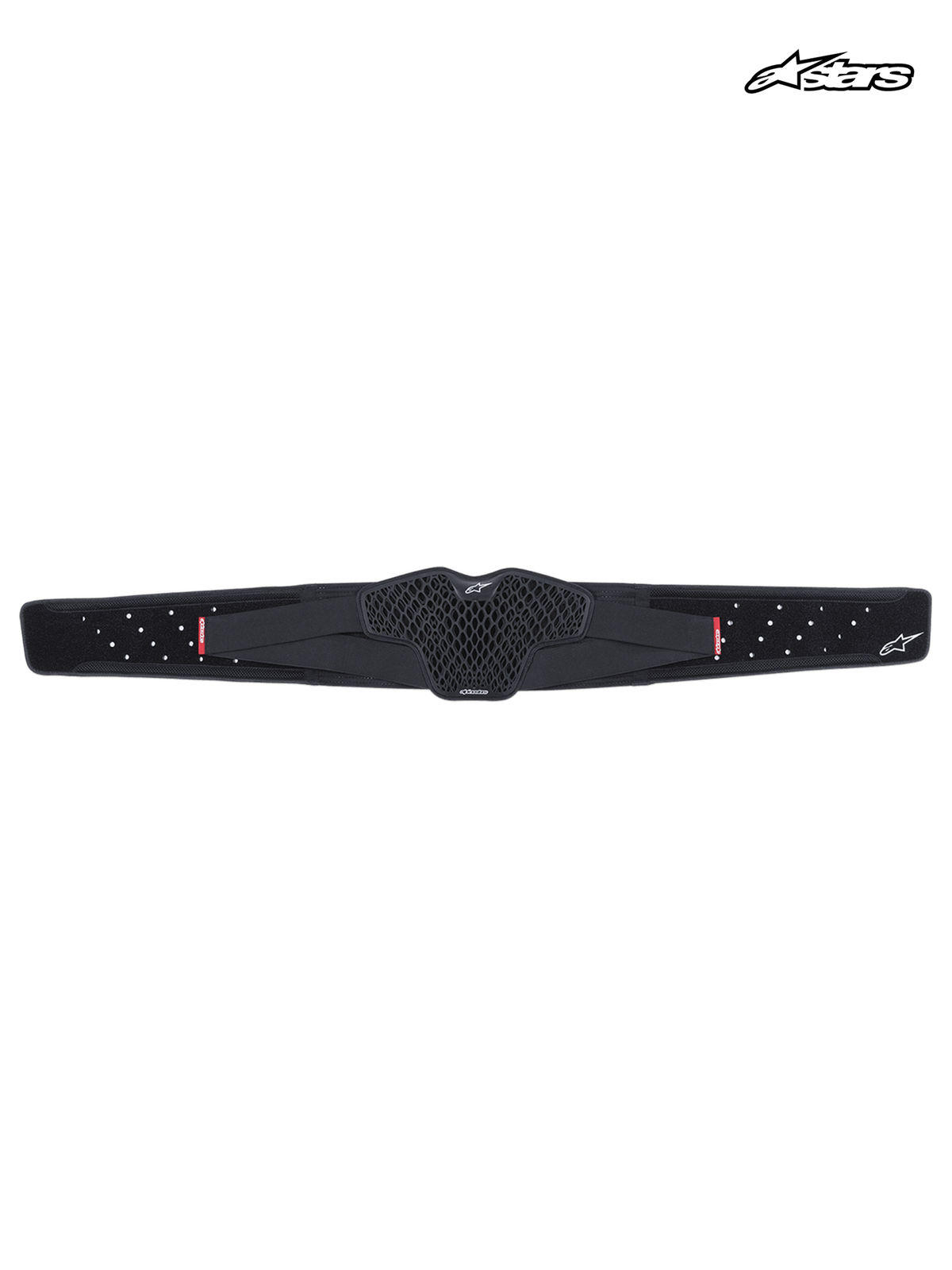 Alpinestars Ceinture Lombaire Sequence Enfant, ceinture lombaire de moto tout-terrain, noire, dotée d'une structure de cellule TPR flexible et de sangles de taille perforées pour une ventilation accrue