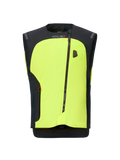 Système Alpinestars Tech-Air 3 V2, gilet airbag pour moto, jaune fluo et noir, avec fermeture éclair diagonale, système de protection électronique autonome et conception moderne pour la route